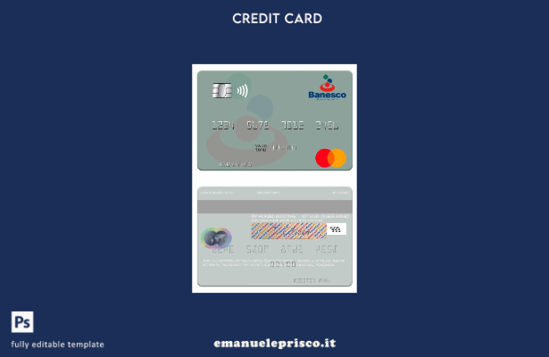 modello mastercard universale Venezuela Banesco Banco stile verificato